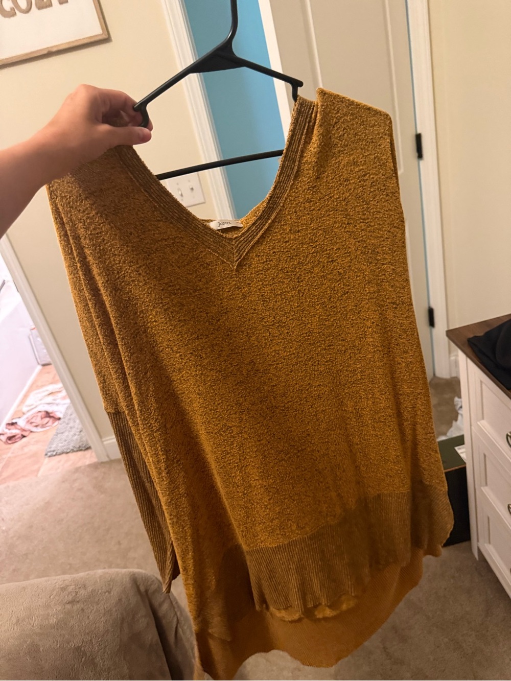 JODIFL Rust Brown Knit Sweater